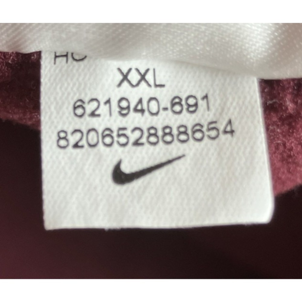 Nike Therma-Fit NASCAR Joe Gibbs Racing Maroon Hoodie Sweatshirt Men's XXL - Picture 7 of 7